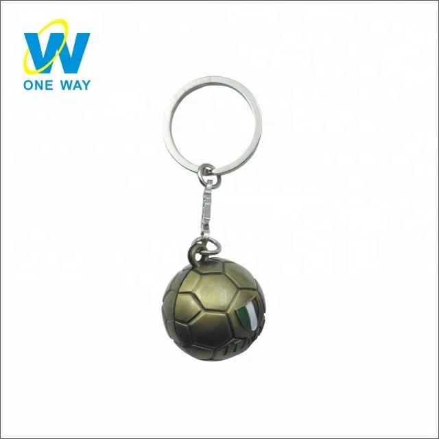 
Wholesale Custom 3D Soccer Key Chain Promotional Metal Keychain 