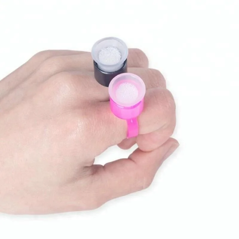 Tattoo Ink Black Cap Ring Pigment Ring Cup With Sponge Tattoo Accessories accessoire de tatoo Supply Clean