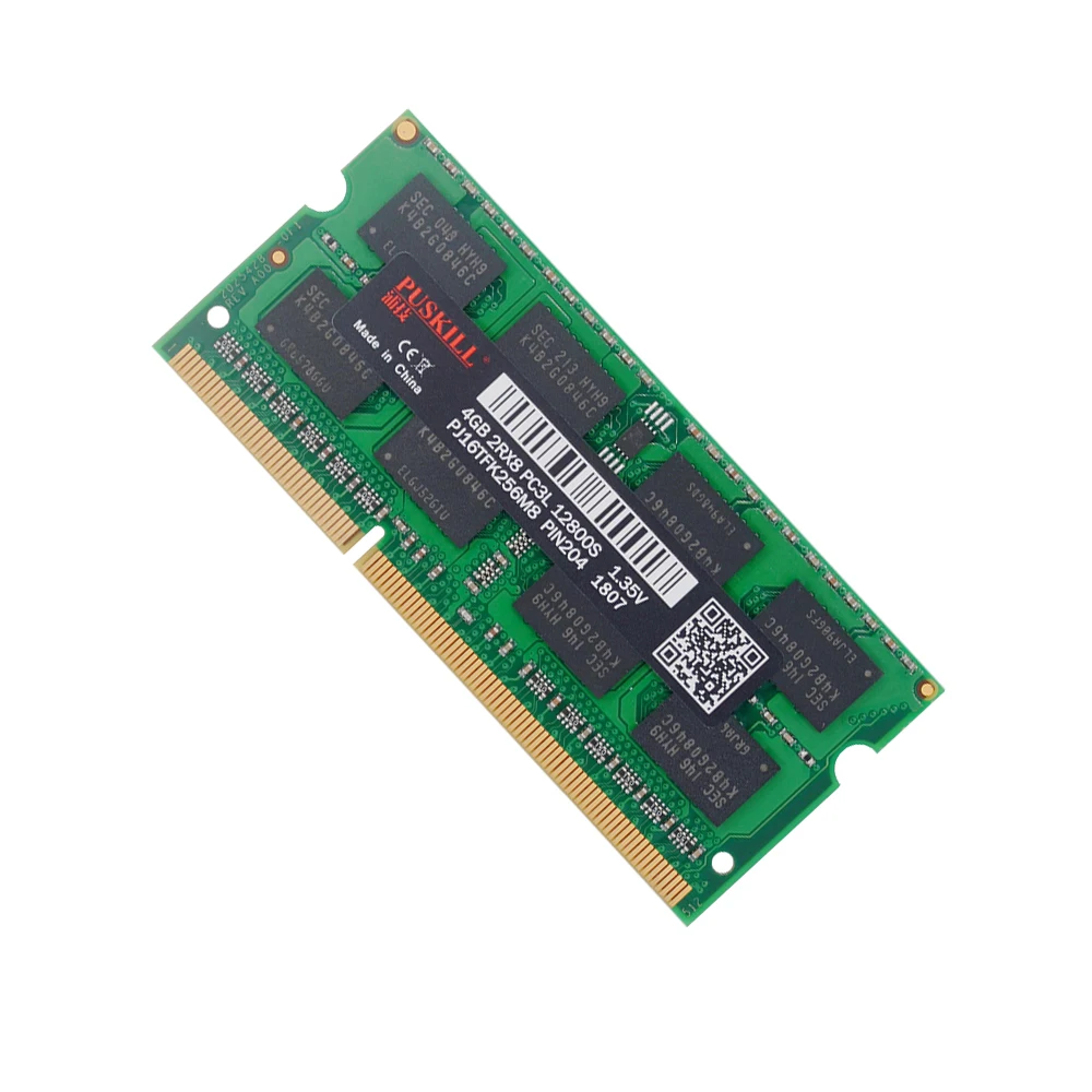  Заводская Совместимость со всеми ноутбуками RAM для DDR3L 4 Гб 1600