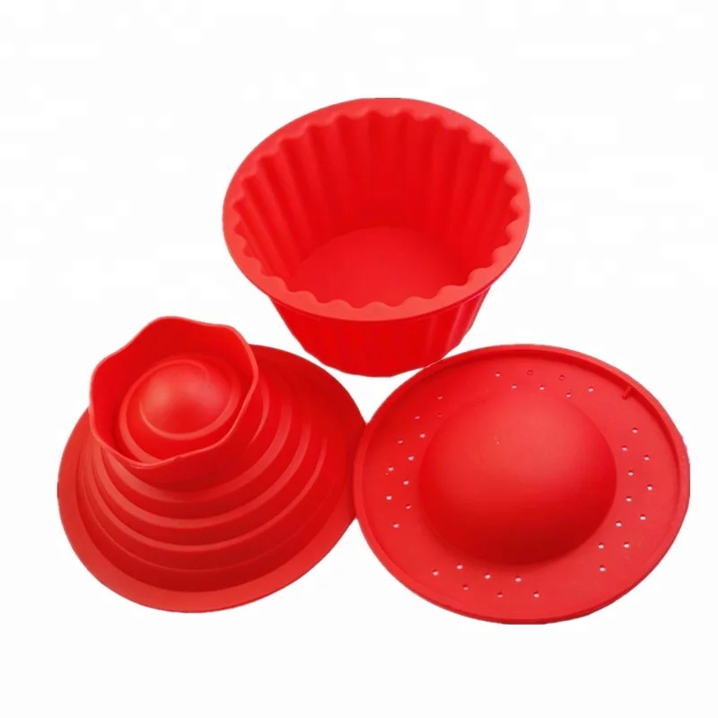 3 pack giant cupcakes mold as seen on tv big top silicone cupcake mold,silicone Jumbo caupcake bake set