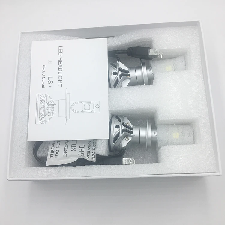 Car accessories h7 xhp70 car led headlights 60w for auto cars L8 h7