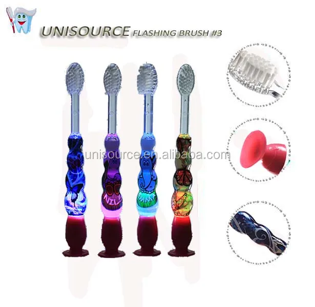 Новинка, детская Мигающая зубная щетка со светодиодной подсветкой, 2 минуты