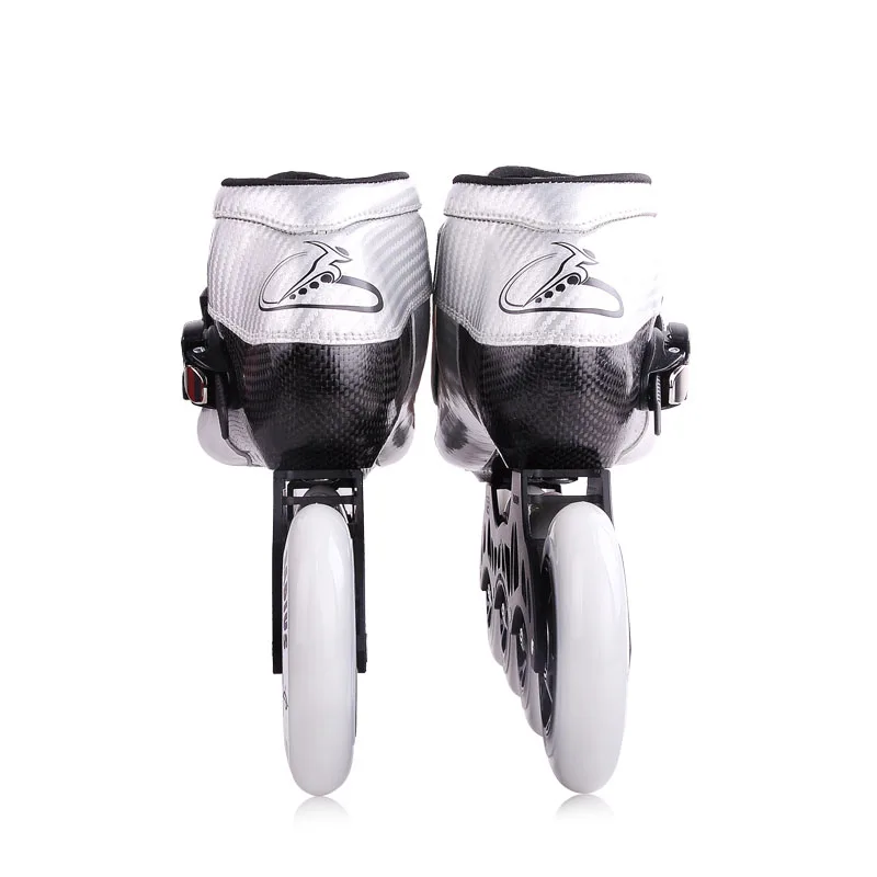 Professional handcraft lighter carbon fiber faster SHR PU 3 or 4 wheels speed inline skates