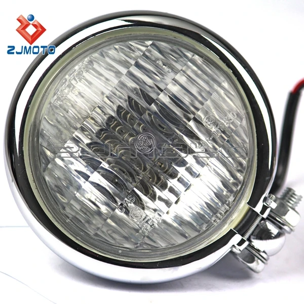 Cool Bates Style Head Light 4.5 inch Motorcycle Bulbs Headlight Retro Headlight For Harley Chopper Bobber
