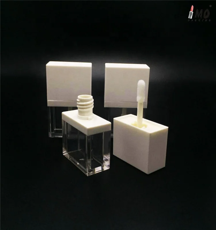 2019 new arrival 6ml square clear lip gloss tube fashion hot sale lip gloss container