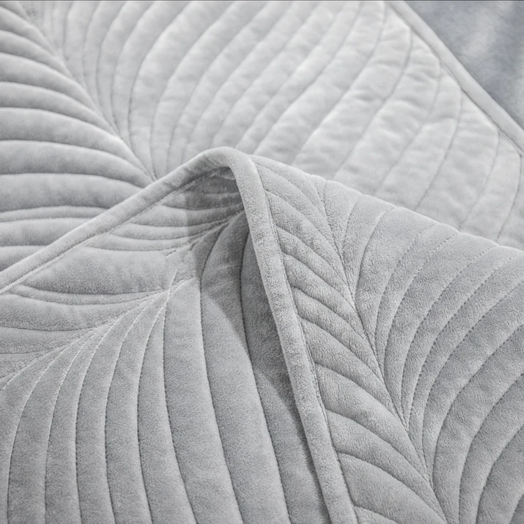 Solid Grey king Size Lightweight Washed Quilt Set Coverlet Bed Comforter Bedding Bed Sheets Sets