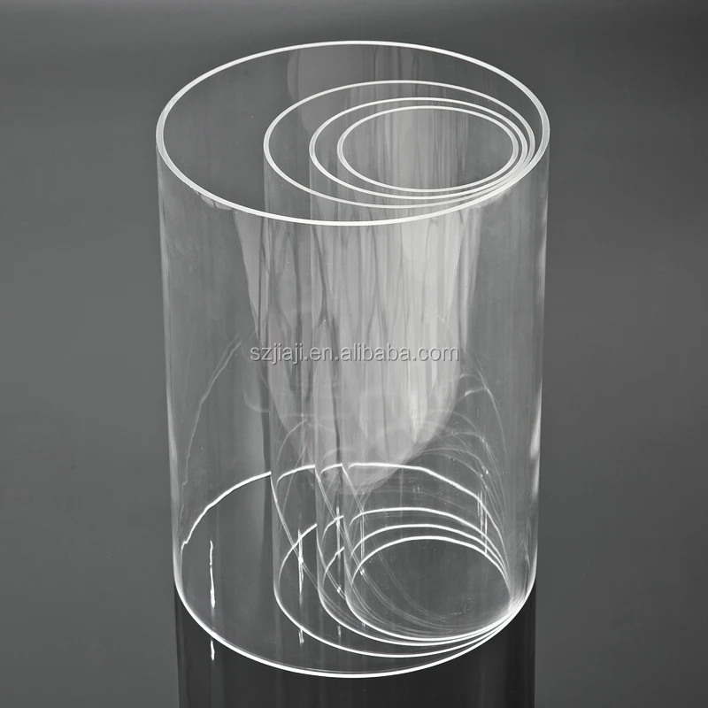 Hot Sale Large Diameter Transparent Pipe Cylinders Clear Acrylic Plastic Pmma