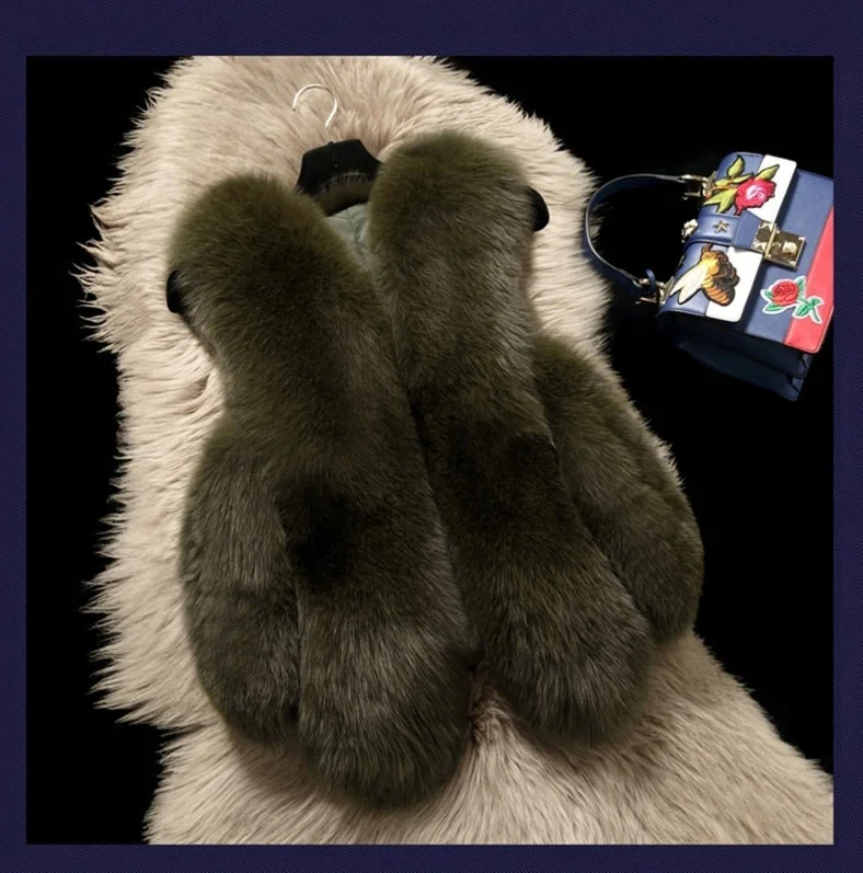 Luxury Colorful Faux Mongolian Mink Fur Short Coat for Fashion Women Jacket