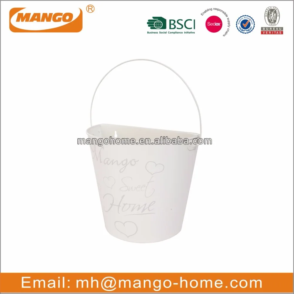 Colorful Metal Balcony Hanging Flower Pot