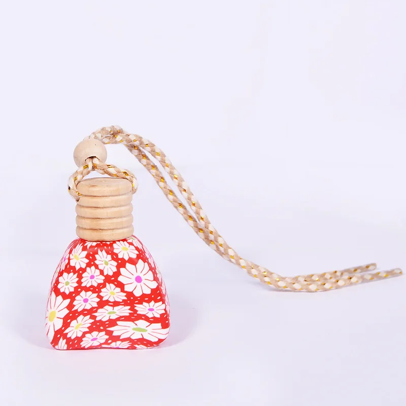 
Colored small pendant green unique glass perfume bottles for cars 