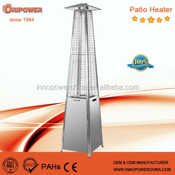 glass tube outdoor patio heater real flame pyramid outdoor gas patio heater CE approved