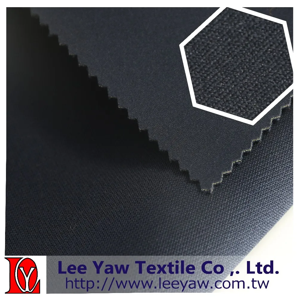 100% polyester pique stretchable + neoprene+ polyester H.gauge interlock fabric with stretchable