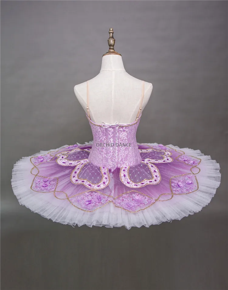 Professional High Quality Unique Design Ballet Costume Girls Purple Ballet Tutu
