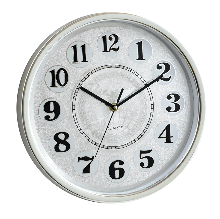 
10 inch Customizable wholesale home decorate Digital Metallic Wall clock 