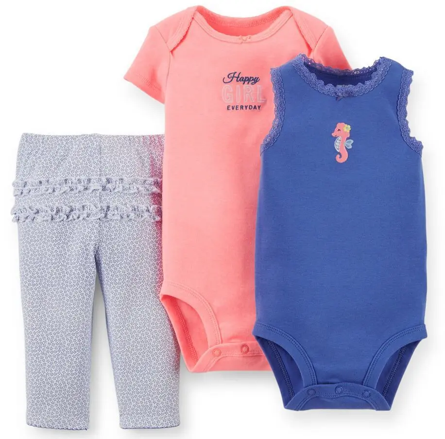 wholesale alibaba 3pcs romper set unisex baby clothes toddler baby clothing