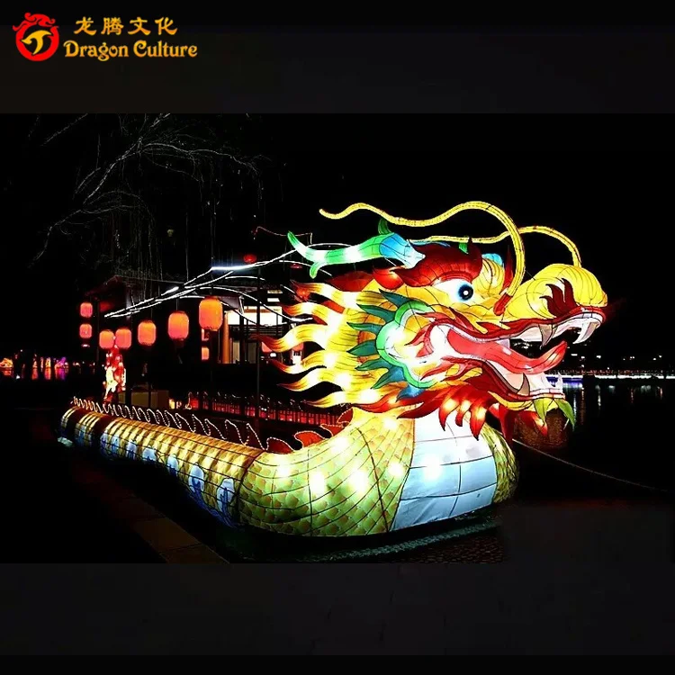 Водонепроницаемый привлекательный животного светодиодное освещение фестиваль китайские шелковые фонари