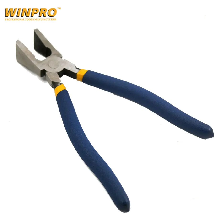 HEAVY DUTY PROFESSIONAL GLASS PLIERS - STAINED GLASS WORK - SURE GRIP