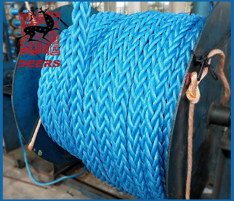 Hot sale boat mooring braided nylon 12 strands rope dock line for marine towing rope