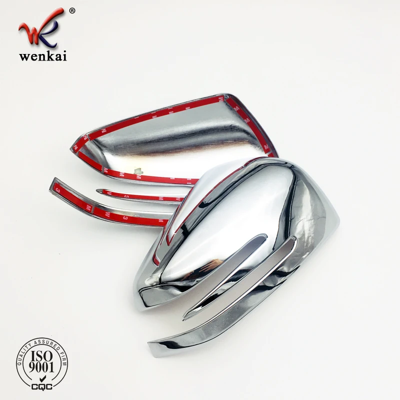 Side Rearview Mirror Cover Caps Trim ABS Chrome Exterior Accessories 2Pcs For Mercedes-benz GLE GLS ML W166 2015+
