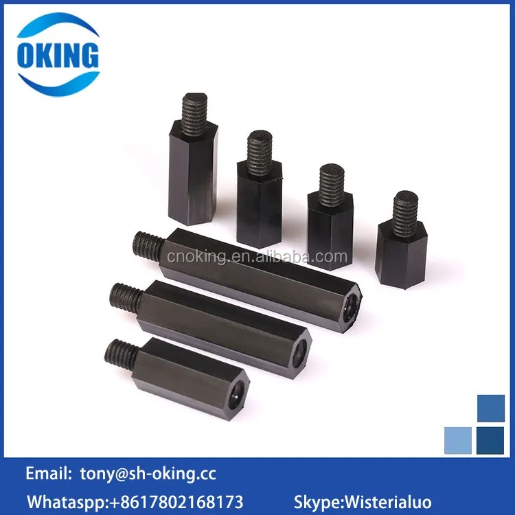 Plastic nylon pcb standoff with hex