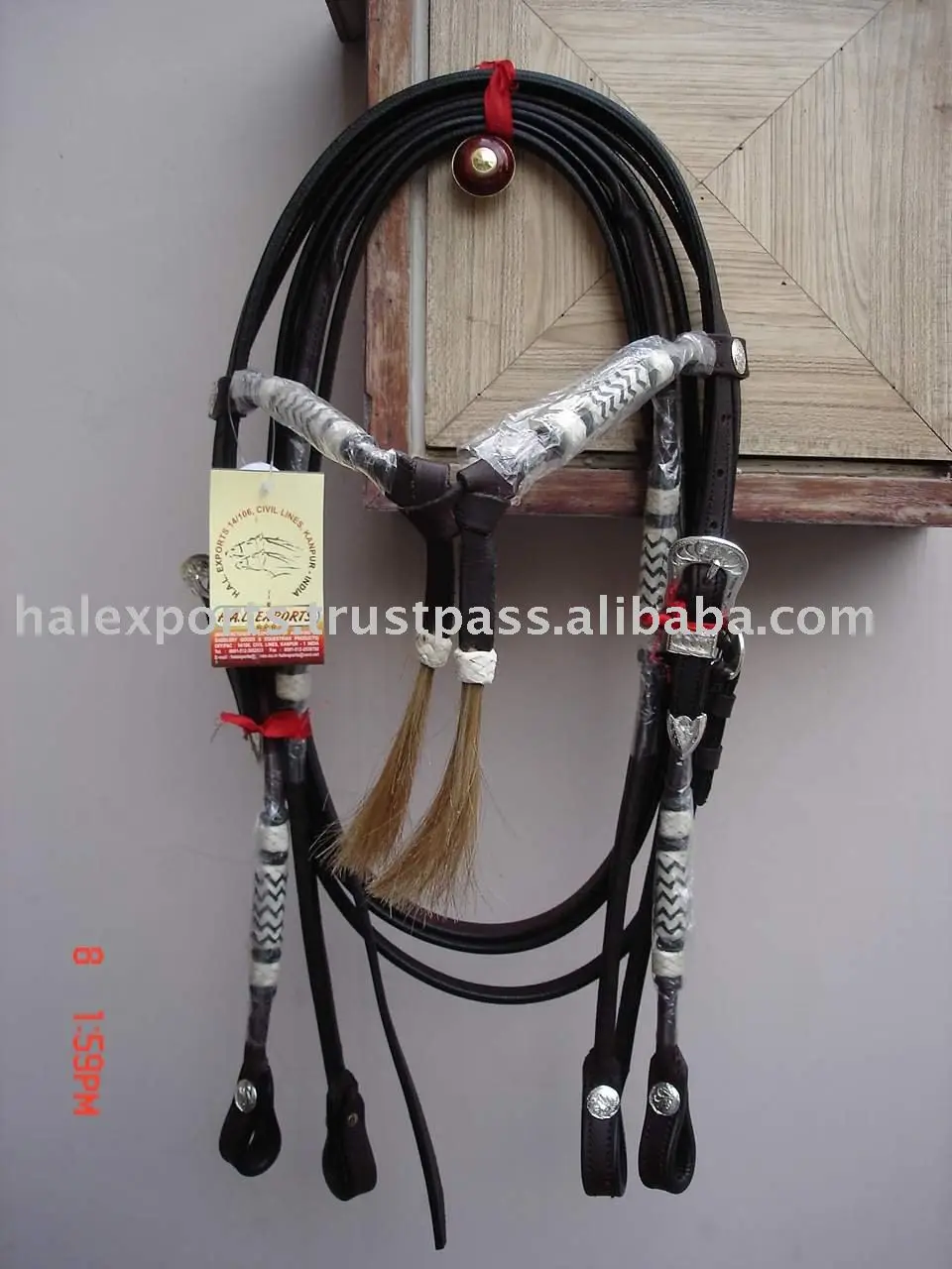 Best Quality Horse Western Head Stall On 100% Pure Indian Leather With Hand Carving And Brass Buckles