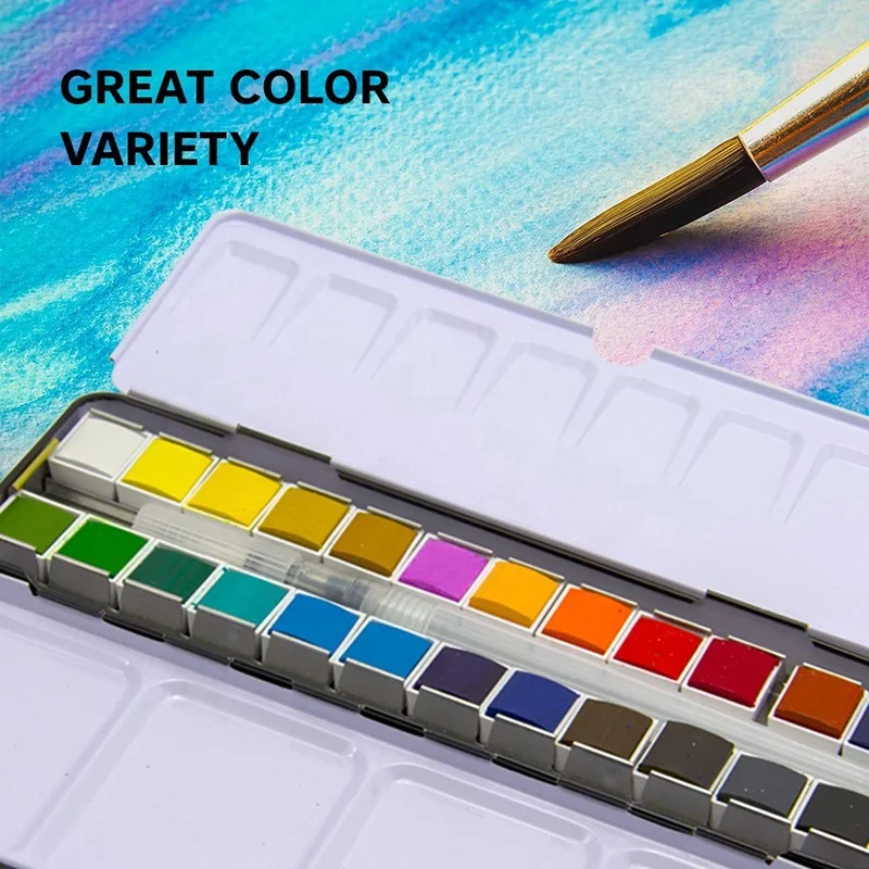 
High quality Non-toxic Safety solid watercolor paint brands 