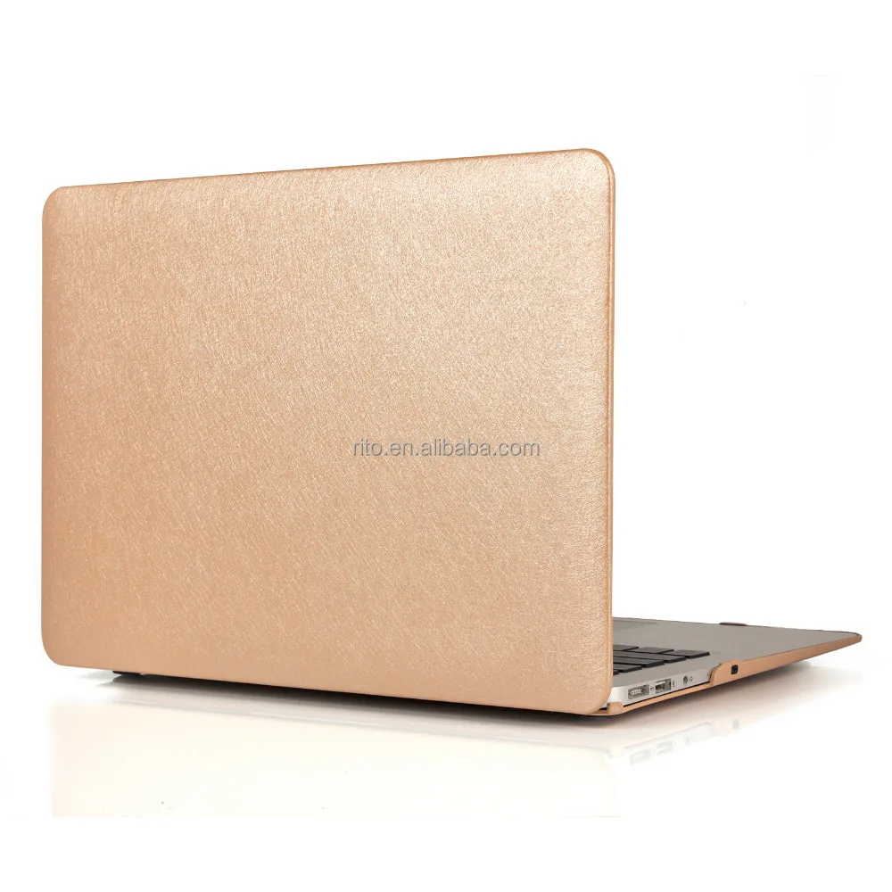 Gold Leather Laptop Case for MacBook Air 11 13, For Apple MacBook Air Leather Case
