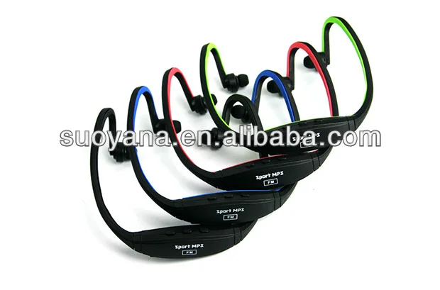 спорта стереонаушников гарнитуры со складными fm tf-карты