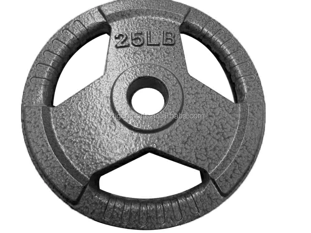 Three holes painting cast iron weiht plate for gym