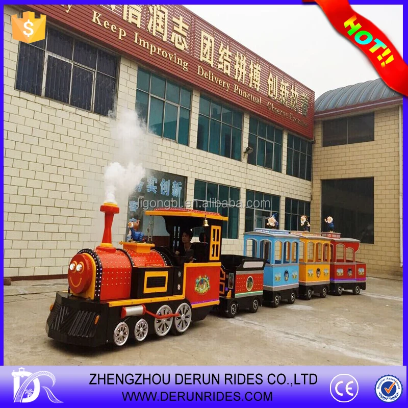 
Christmas shopping center electric train, mini trackless train for kids play 