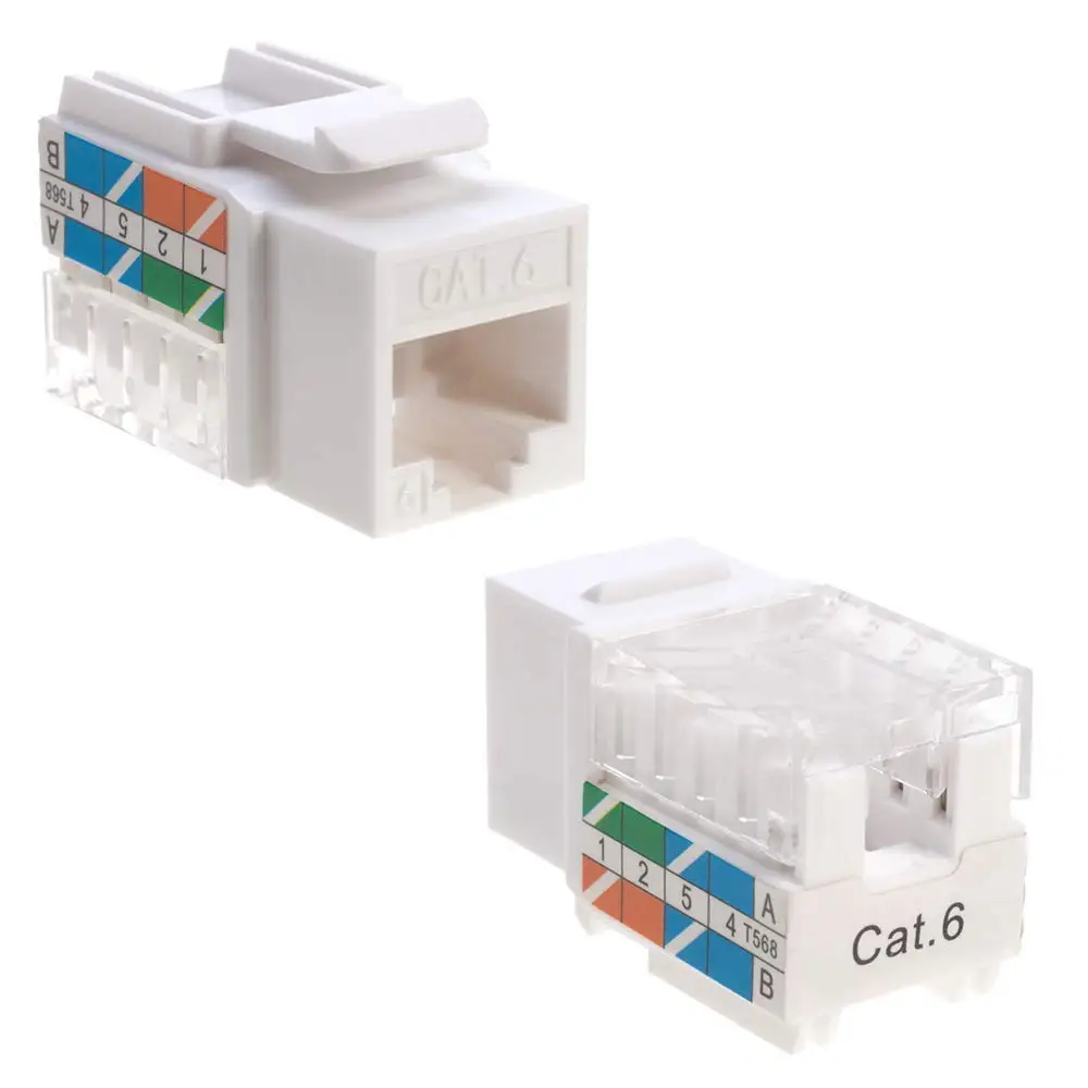 CAT6 UTP Keystone Jack 110 IDC 90 Degree/CAT6A CAT5E