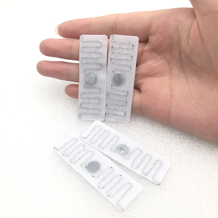 Free sample 860-960MHz Washable Woven Fabric RFID UHF Laundry Label Tags