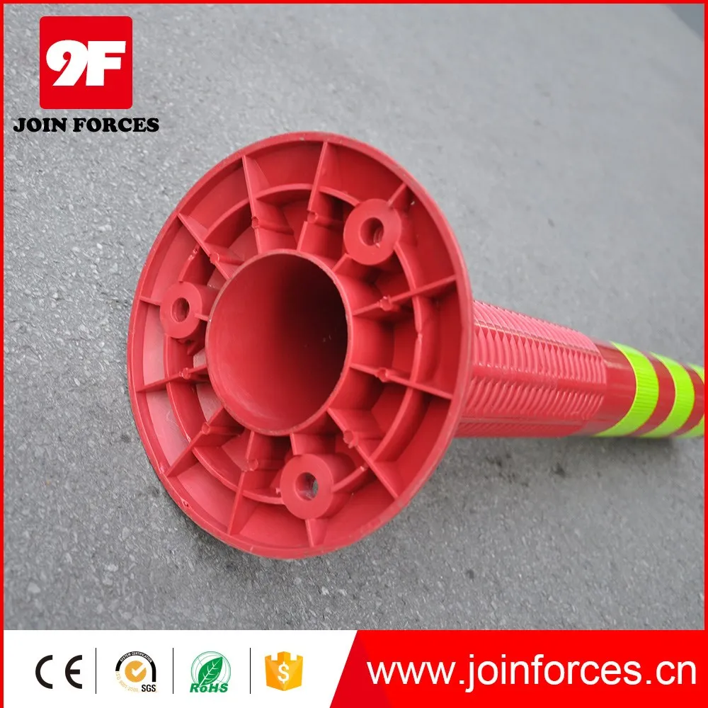 9F PU 45CM/75CM Spring Post Flexible Delineator Post