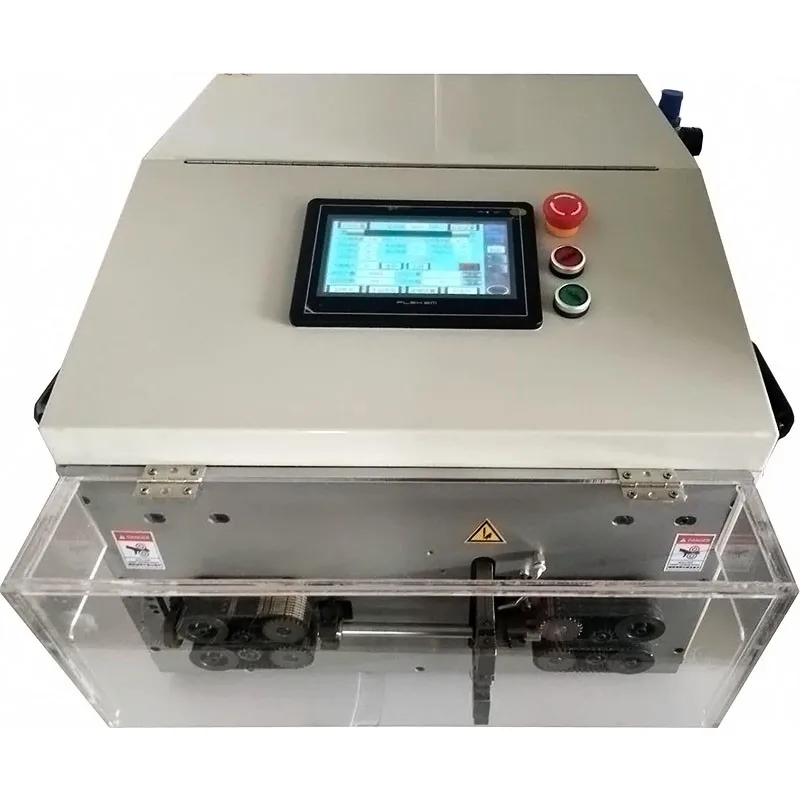 Automatic sheathed wire cable cutting striping machine for electric motor new energy cable processing machine