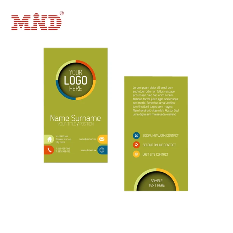 Abs дизайн и принтом легкий элегантный визитных карточек-для программы