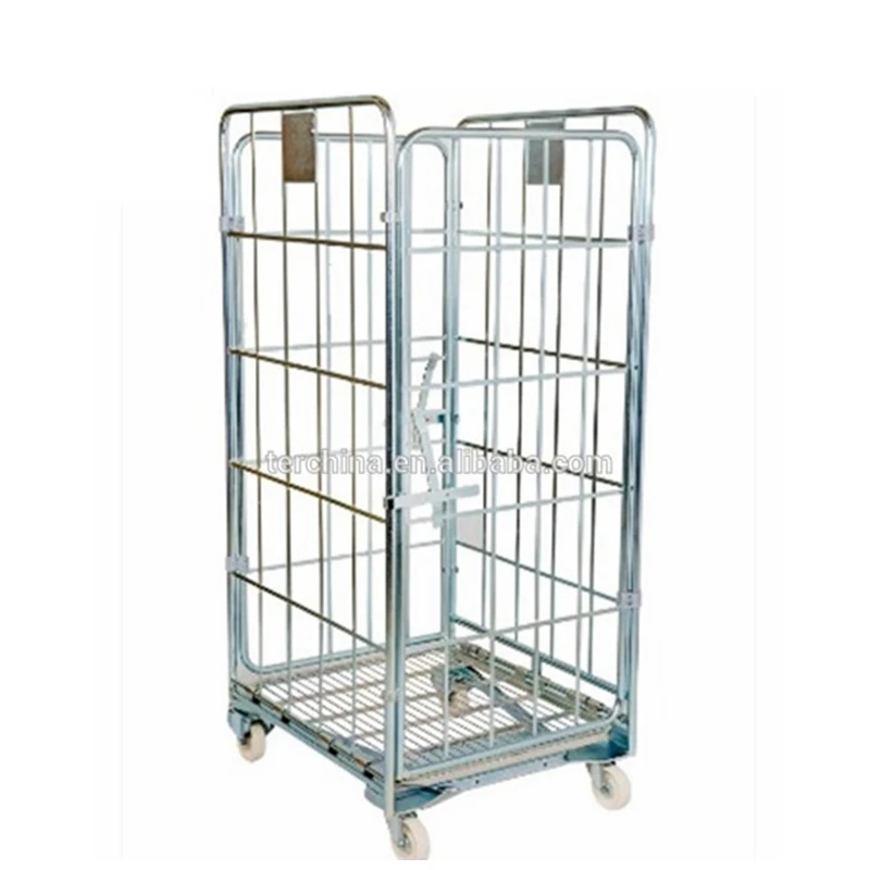 
Meat Logistics Material Handling Trolleys Roll Cage 