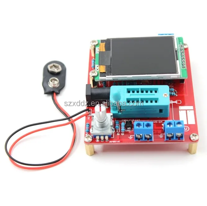LCR ESR Meter Mega328 Digital Combo Transistor Tester Diode Triode inductor Capacitance resistor MOS/PNP/NPN + Test clip