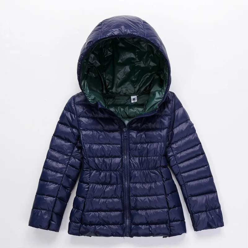 2016 New Girls Winter Parka Candy Color Baby Girls Winter Coat Slim Hooded Kids Winter Coat