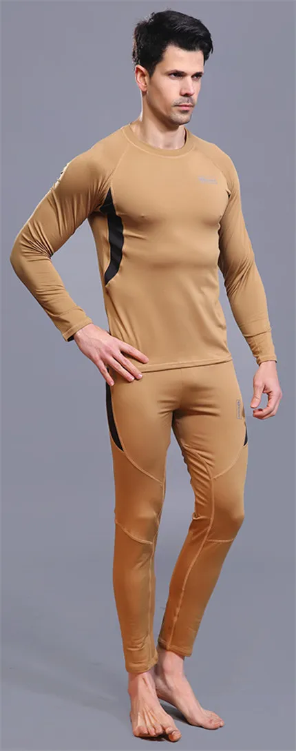 Темно-синее Новое мужское зимнее термобелье с флисовой подкладкой