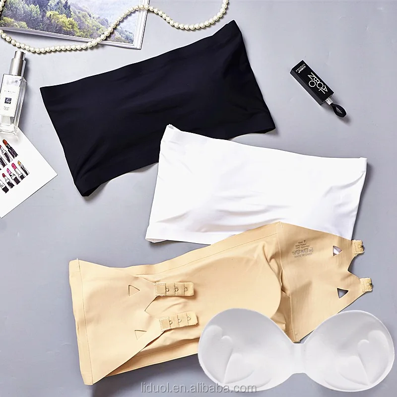 WX065 Hot Sexy Braza Young Girl Sexy Elegant Underwear Strapless Self Adhesive Bra