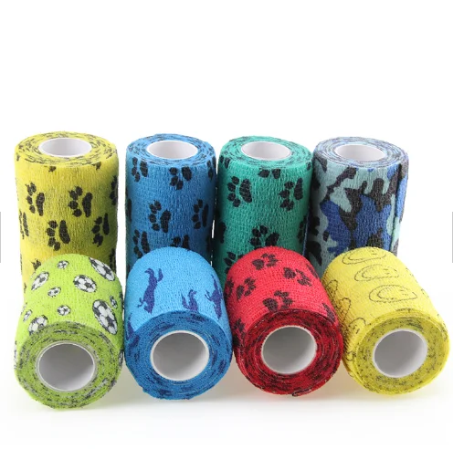 Nonwoven Printed Horse Pet Care Sports Self Adhesive Cohesive Bandage