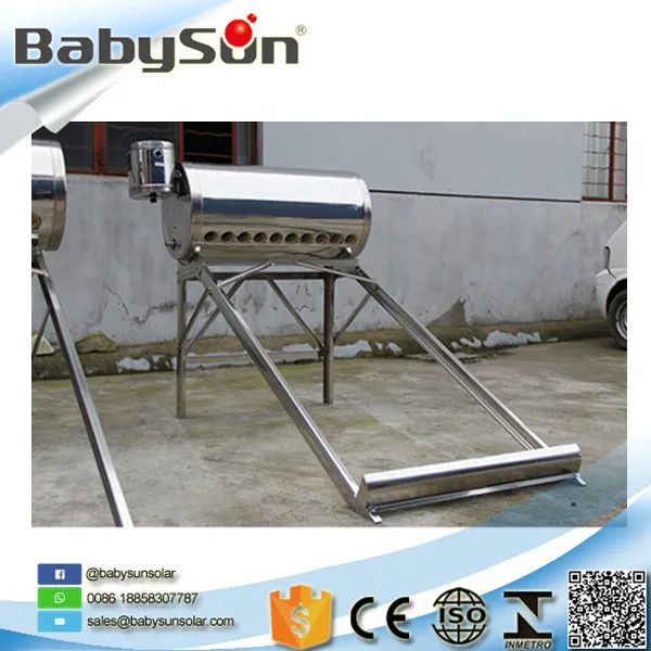 Manufacturer integrative solar water heater with 8L side assistant tank, termas solares thermal water heater