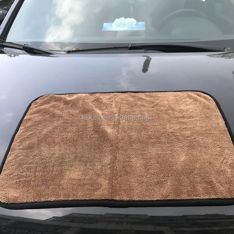 Super absorbent  double sided twist microfiber car drying towel