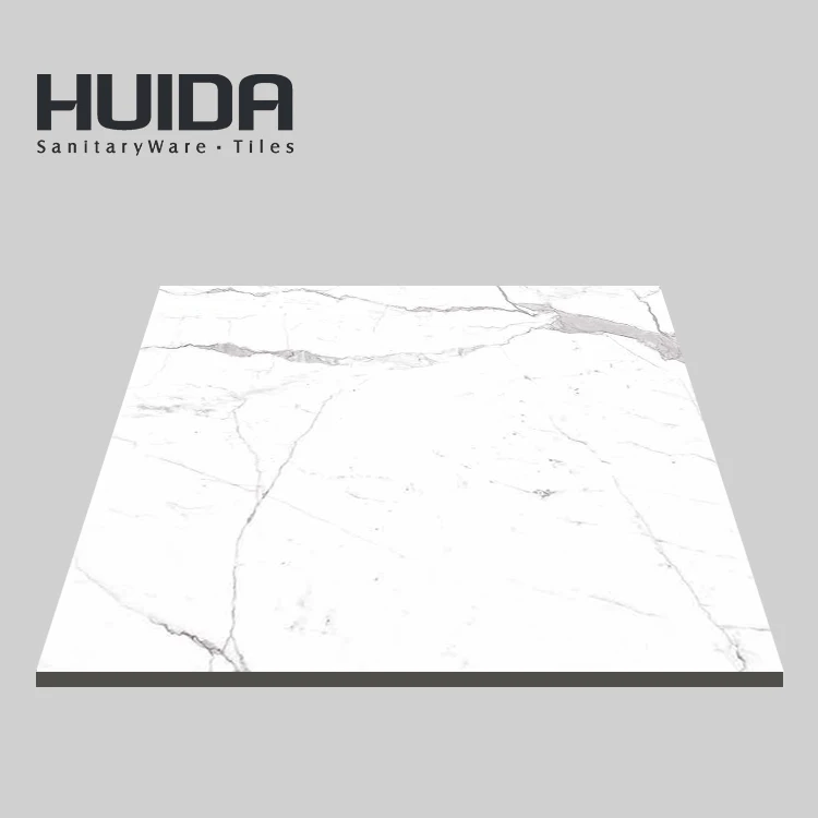 HUIDA 600*600 interior design inner installing glazed ceramic floor tile white