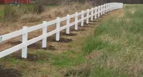 Plastic cheap PVC Horse fence UPVC Horse Fence Panels 2 rails 1.8m in height