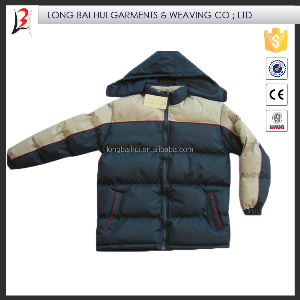 Фабрика фирменные наката запасов одежды для Мужская стеганая куртка, в наличии одежда LBH-0912C