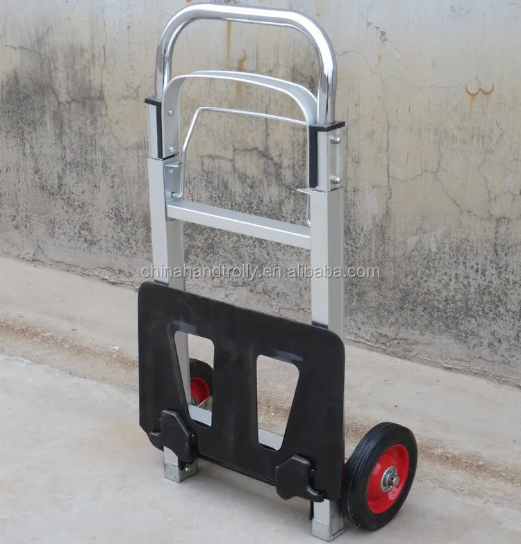 folding aluminum baggage dolly trolley