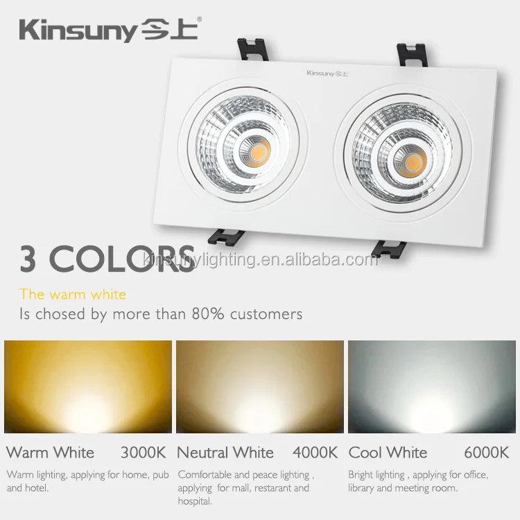 
Factory produce COB downlight with double heads and adjustable angle 