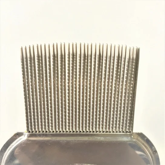 Human hair cleaning tool metal anti lice comb