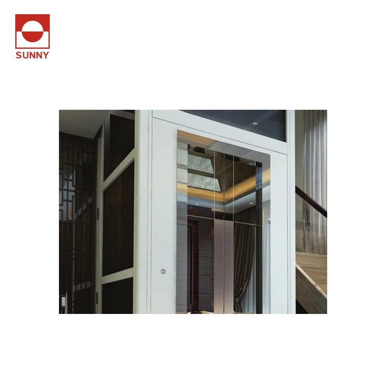 No Machine Room Required, Direct Installation for Home Elevator